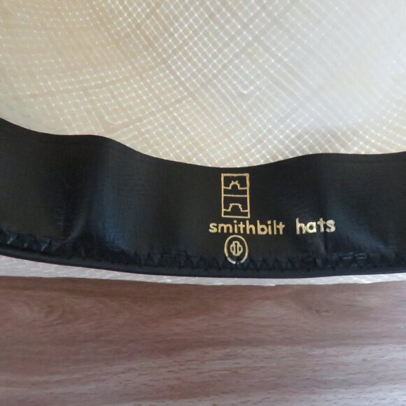 VINTAGE SMITHBILT HATS CALGARY Raffia Cowboy Hat Western Southwestern Rodeo - Picture 11 of 13